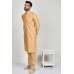 Dull Gold Kurta Pajama Indian Party Mens Wear Suit