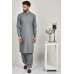 Dark Grey Pakistani Men's Kurta Shalwar Suit