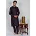 Black Embroidered Mens Kurta Pajama