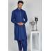 Navy Blue Men's Party Wear Pakistani Kurta Shalwar