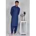 Navy Blue Men's Party Wear Pakistani Kurta Shalwar