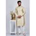 Gold Fancy Kurta Pajama Groom Wedding Attire