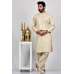Beige Pakistani Mens Kurta Shalwar Set