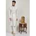 White Embroidered Kurta Pajama Indian Designer Mens Suit