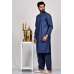 Denim Blue Eid Mens Kurta Shalwar Suit Set
