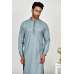 Grey Readymade Kurta Shalwar Mens Eid Suit