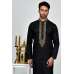 Jet Black Stitch Men's Kurta Pajama Set