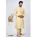 Gold Embroidered Men's Wedding Kurta Pajama Set