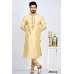 Gold Embroidered Men's Wedding Kurta Pajama Set