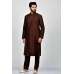 Dark Brown Indian Festive Mens Kurta Set
