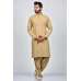 Dark Fawn Pakistani Designer Men Kurta Set