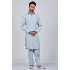 Light Grey Pakistani Mens Shalwar Kameez