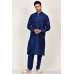 Navy Blue Traditional Indian Mens Kurta Pajama