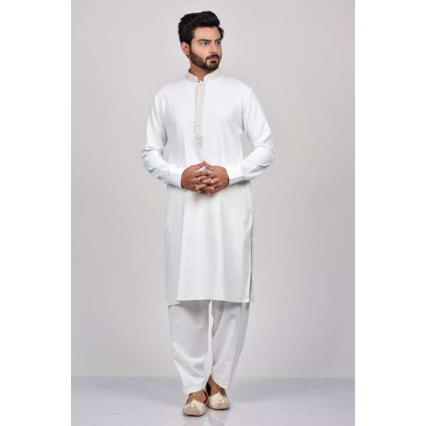 Cream Ethnic Indian Style Kurta for Men