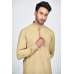 Fawn Pakistani Mens Casual Kurta Trouser Set