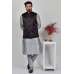 Black Plain Waistcoat For Men