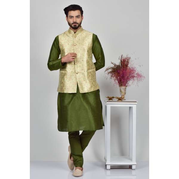 Green Formal Waistcoat Mens Wedding Jacket