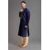 MAGNIFICENT NAVY BLUE INDIAN FESTIVE MENSWEAR KURTA PAJAMA SUIT