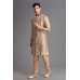 Gold Sherwani Men's Wedding Suit 