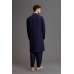 NAVY BLUE DESIGNER MEN'S KURTA SHALWAR