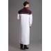 WHITE AND MAROON READY TO WEAR EID MEN'S JUBBA