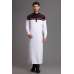 WHITE AND MAROON READY TO WEAR EID MEN'S JUBBA