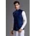 ROYAL BLUE VELVET JACKET WAISTCOAT FOR MEN