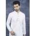 White Pakistani Mens Kurta Pajama Suit