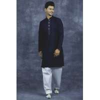 Blue Kurta Indian Shalwar Menswear Suit