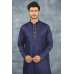 Navy Blue Gold Indian Kurta Pajama Mens Ethnic Clothing 