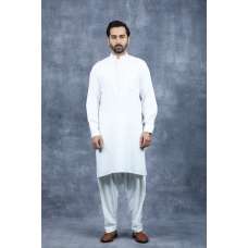 Cream Pakistani Kurta Shalwar Mens Designer Wear