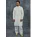 White Slim Fit Kurta Shalwar Set for Men
