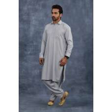 Light Grey Pakistani Gents Shalwar Kameez Suit