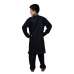 ZBAC-01 BLACK POLYESTER READY MADE BOYS WEAR SHALWAR KAMEEZ 