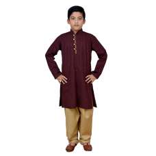MAROON EMBROIDERED CHIKANKARI KURTA SHALWAR 