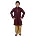 MAROON EMBROIDERED CHIKANKARI KURTA SHALWAR 