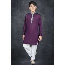 Purple Kids Eid Wear Kurta Shalwar