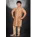 PEACH STYLISH JACQUARD READYMADE PAKSITANI BOYS KURTA PAJAMA