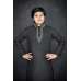 Black Embroidered Boys Kurta Suit