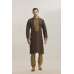 COPPER BROWN MEHNDI STYLE READY MADE MENS KURTA SHALWAR