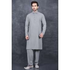 Classic Grey Pakistani Men's Eid Salwar Suit