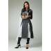 ELEGANT BLACK AND WHITE EVENING WEAR READYMADE SALWAR SUIT