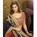 Red & Blue Fancy Party Saree Designer Wear