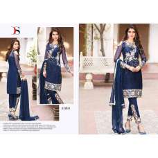 ZDS47002 BLUE NISHWA REPLICA PAKISTANI STYLE SALWAR KAMEEZ 