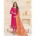 Pink Straight Indian Party Wear Churidar Suit