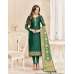 Green Straight Indian Party Wear Churidar Suit