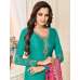 Turquoise Straight Indian Party Wear Churidar Suit 