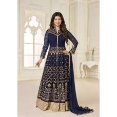 Blue Anarkali Suits In Bollywood Dress Design