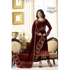 RED SIMAR REENAZ AYESHA TAKIA PARTY WEAR ELEGANT SALWAR SUIT 