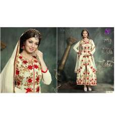 U1002 BEIGE AYESHA TAKIA ANARKALI STYLE SALWAR KAMEEZ SUIT